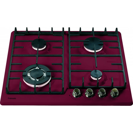 Газовая варочная панель Fabiano FHGR 2744 VGHT Burgundy 8112.508.0196