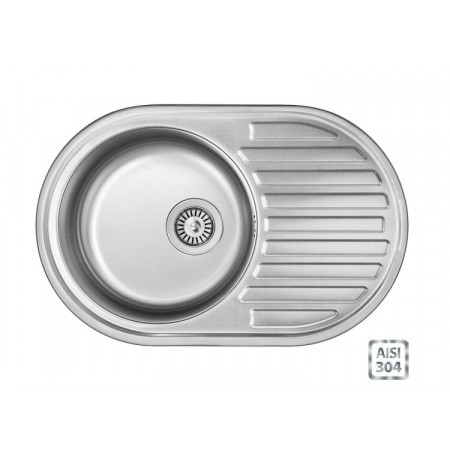 Кухонная мойка Fabiano BR 77x50 матовая 304 8213.401.0008