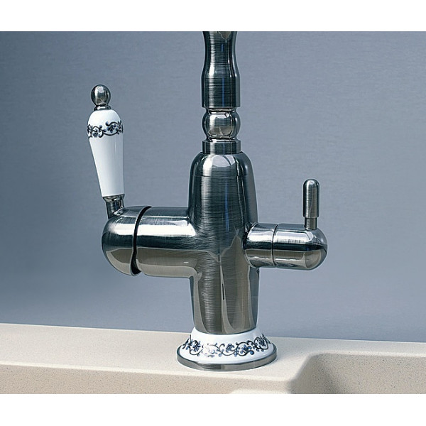 Кухонный смеситель Fabiano FKM 31.4 Inox Antique 8231.403.0328