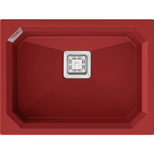 Гранитная мойка Fabiano Crystal 61x46 Rouge 8221.301.1549