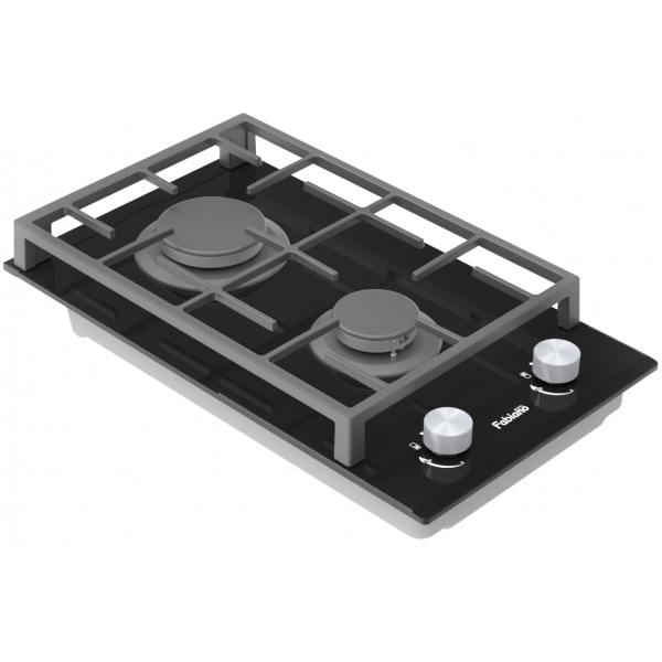 Варочная поверхность газовая Fabiano FHG 862 VGH Black Glass 8111.406.1476