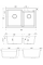 Кухонная мойка Fabiano Quadro 79x51x2 Grey Metallic 8221.201.0945
