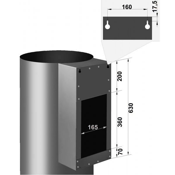 Вытяжка Fabiano Cylindra 35 Silent Black 8105.402.1644