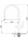 Смеситель кухонный Fabiano FKM 3120 Black Steel 8231.403.1117