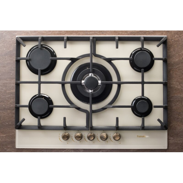 Газовая варочная панель Fabiano FHGR 1055 VGHT Cream 8111.405.0312