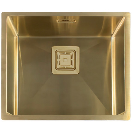 Кухонная мойка Fabiano Quadro 53 Nano Gold R10 (53x44) 1,20 мм 8216.401.1070