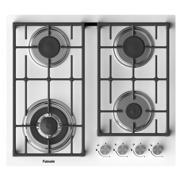 Газовая варочная панель Fabiano FHG 2844 VGHT White Glass 8112.507.1112