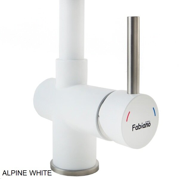 Смеситель кухонный Fabiano FKM 46P SS Alpine White 8232.401.0224