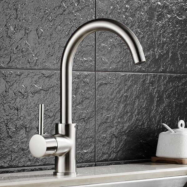 Смеситель кухонный Fabiano FKM 41 SS Inox 8232.401.0499