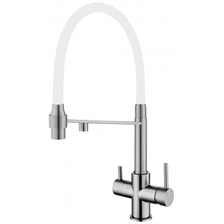 Смеситель кухонный Fabiano FKM 31.43 Inox White 8231.403.0057