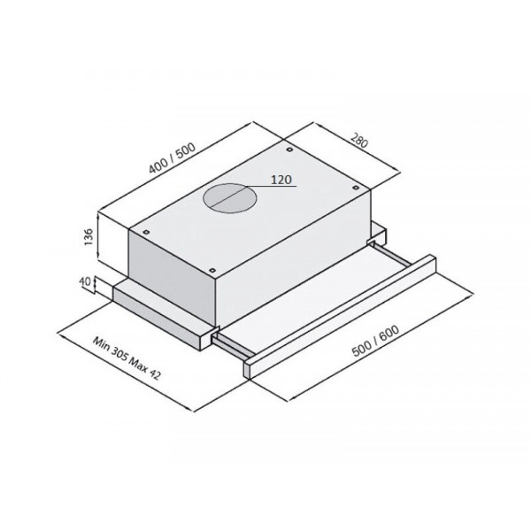 Вытяжка Fabiano Slim 50 Inox 8107.504.0372