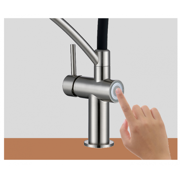 Смеситель кухонный Fabiano FKMS 60 Inox 8232.403.0757