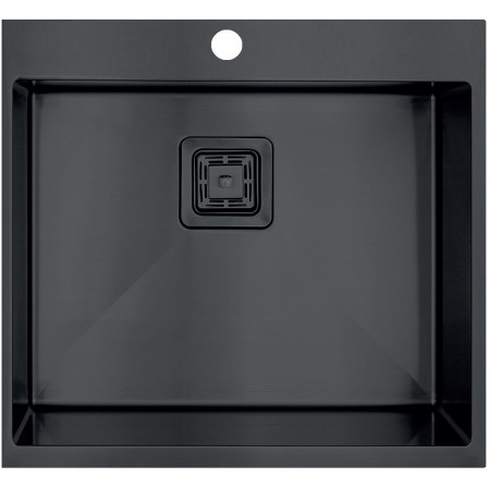 Кухонная мойка Fabiano TOP 49 Nano Graphite (49x51) 1,20 мм 8216.401.1071