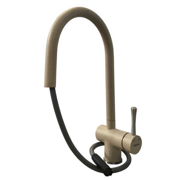 Кухонный смеситель Fabiano FKM 47P SS Beige 8232.401.0241