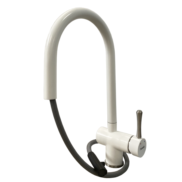 Смеситель кухонный Fabiano FKM 47P SS Alpine White 8232.401.0238