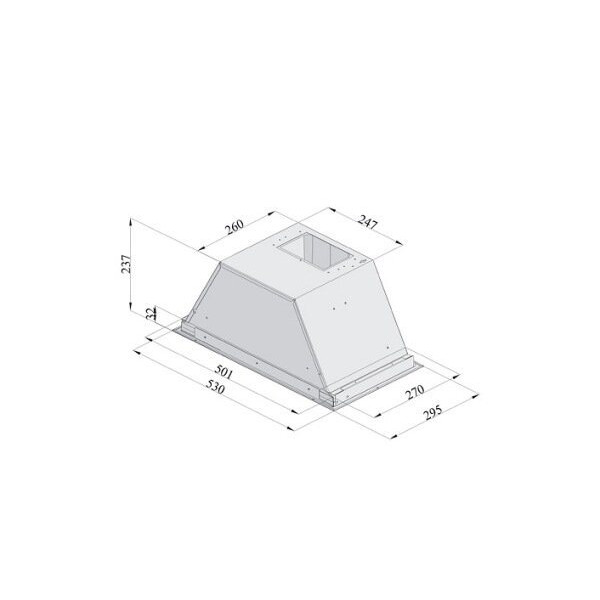 Вытяжка Fabiano Box 60 Inox Premium 8104.504.1540