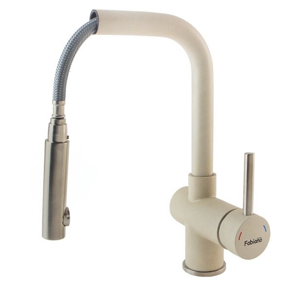 Смеситель кухонный Fabiano FKM 46P SS Cream 8232.401.0195