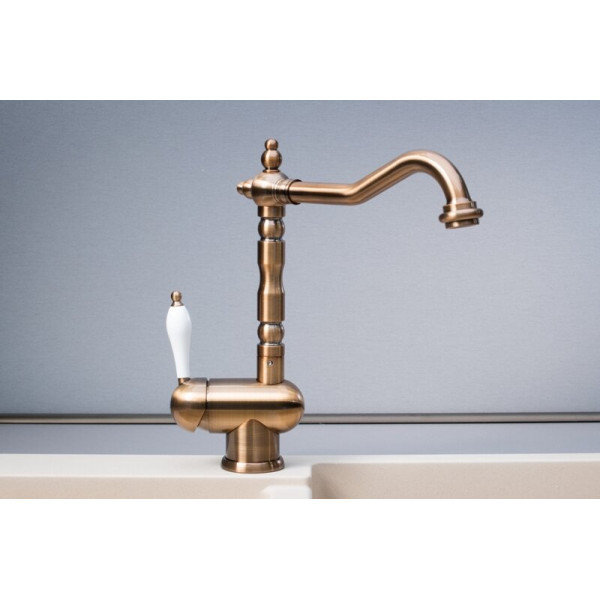Смеситель кухонный Fabiano FKM 37 Brass Antique 8232.403.0343