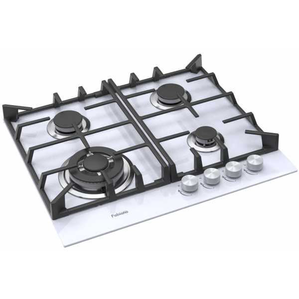 Газовая варочная панель Fabiano FHG 1044 VGHT2 White Glass 8111.406.1491