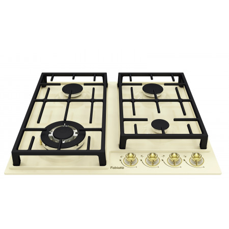 Газовая варочная панель Fabiano FHG 3344 GHT Ivory 8112.507.1110
