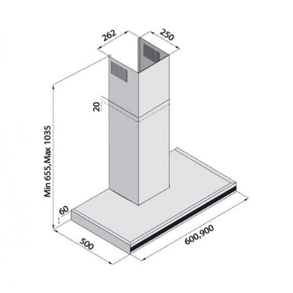 Вытяжка Fabiano Linea 90 Inox 8105.504.0364