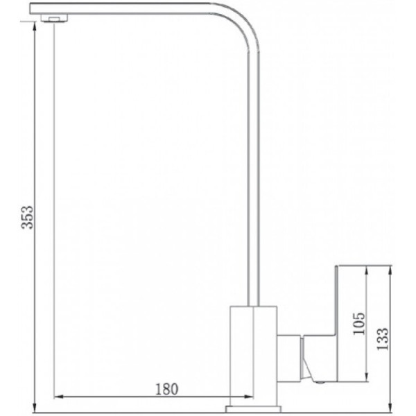 Смеситель кухонный Syntra SKF 870 ST Inox 8232.401.0748