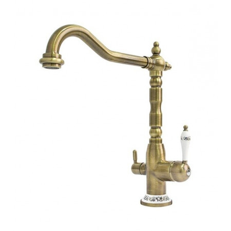 Смеситель кухонный Fabiano FKM 31.4 Brass Antique 8231.403.0140