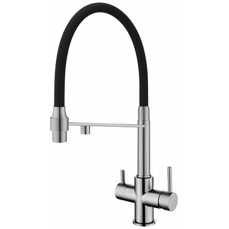 Смеситель кухонный Fabiano FKM 31.43 Inox Black 8231.403.0056