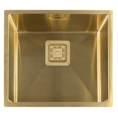 Кухонная мойка Fabiano Quadro 49 Nano Gold R10 (49x44) 1,20 мм 8216.401.0897