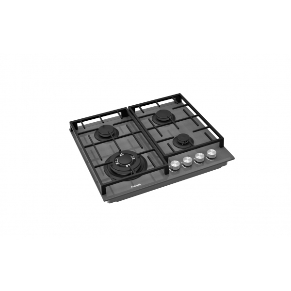 Варочная поверхность газовая Fabiano FHG 8244 VGHT Titanium Glass 8111.406.1473