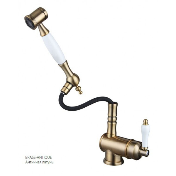 Змішувач кухонний Fabiano FKM 67P SS Brass Antique 8232.403.0754