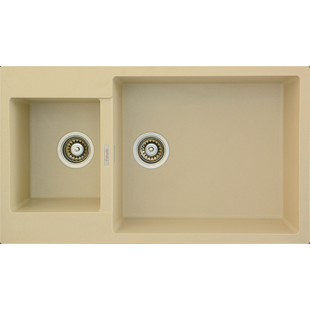 Кухонная мойка Fabiano Quadro 86x50x15 Cream 8221.301.0472