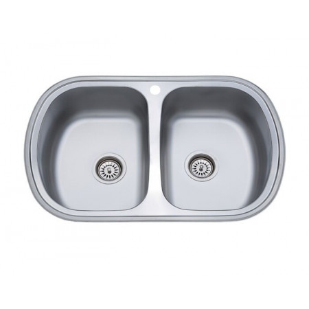 Кухонная мойка Fabiano 80x49 дв. микродек. (0,80) 8211.401.0418