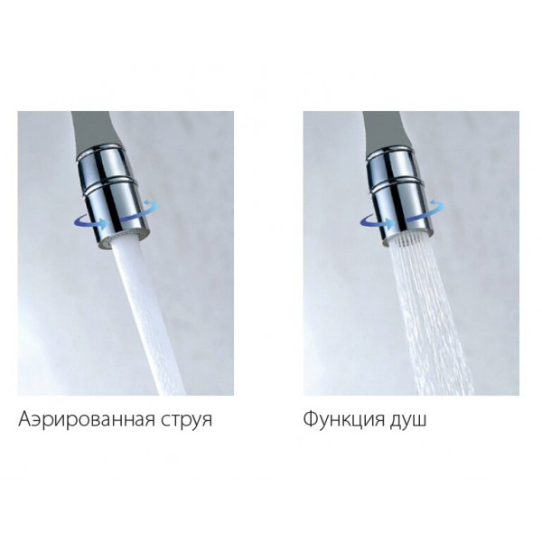 Смеситель кухонный Fabiano FKM 31.43 Inox White 8231.403.0057