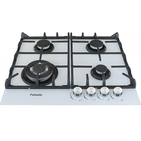 Газовая варочная панель Fabiano FHG 1044 VGHT White Glass 8111.405.0440