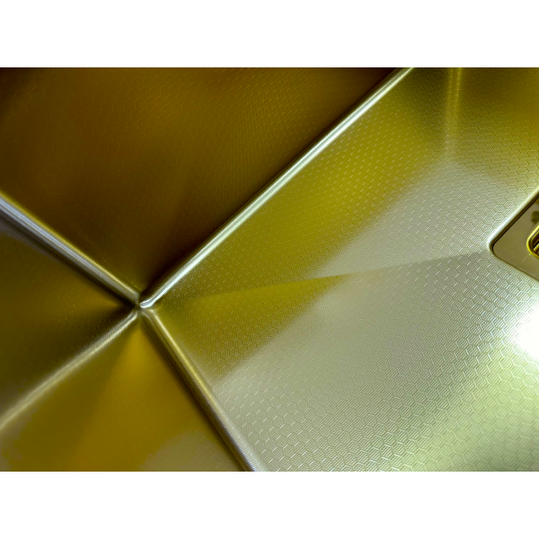 Нерж. мойка Fabiano Quadro 49 Celldecor Nano Gold 8216.401.1698