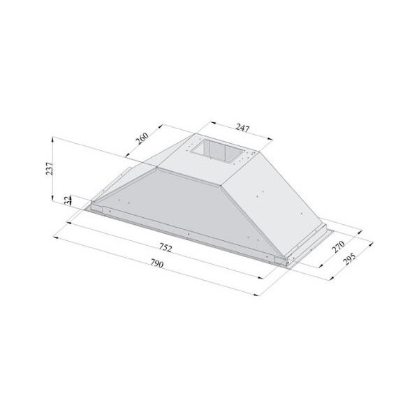 Вытяжка Fabiano Box 90 Inox Premium 8104.504.1541