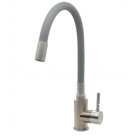 Смеситель кухонный Fabiano FKM 56 SS Flex Inox (Grey) 8232.401.1447