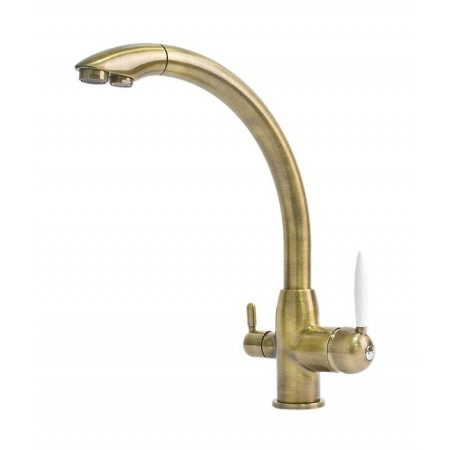 Смеситель кухонный Fabiano FKM 31.2 Brass Antique 8231.403.0534