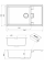 Кухонная мойка Fabiano Cubix 86x50 XL Antracit 8221.201.0977