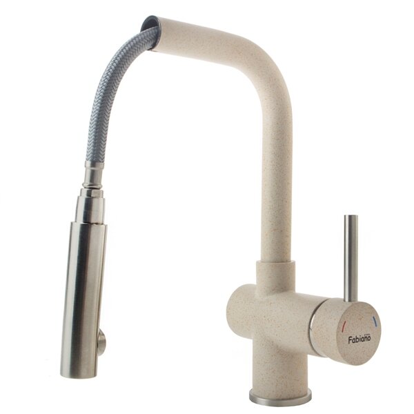Смеситель кухонный Fabiano FKM 46P SS Beige 8232.401.0223