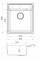 Кухонная мойка Fabiano Classic 40x50 Grey Metallic
