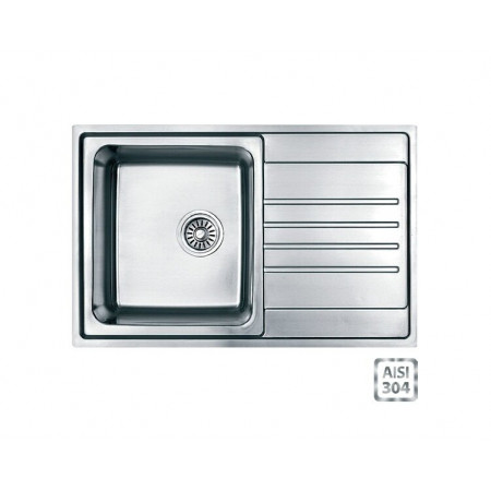 Кухонная мойка Fabiano BR 78x50 S матовая 304 8213.401.0013