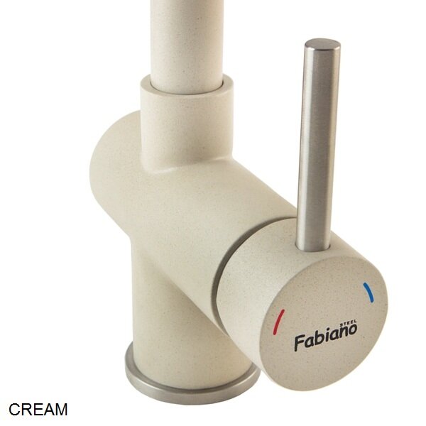 Смеситель кухонный Fabiano FKM 46P SS Cream 8232.401.0195