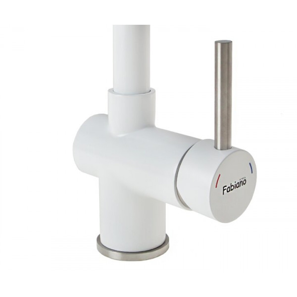 Смеситель кухонный Fabiano FKM 39 SS Alpine White 8232.401.0234