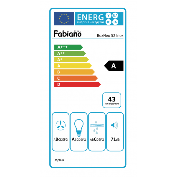 Вытяжка Fabiano BoxNeo 52 Inox 8104.402.1692