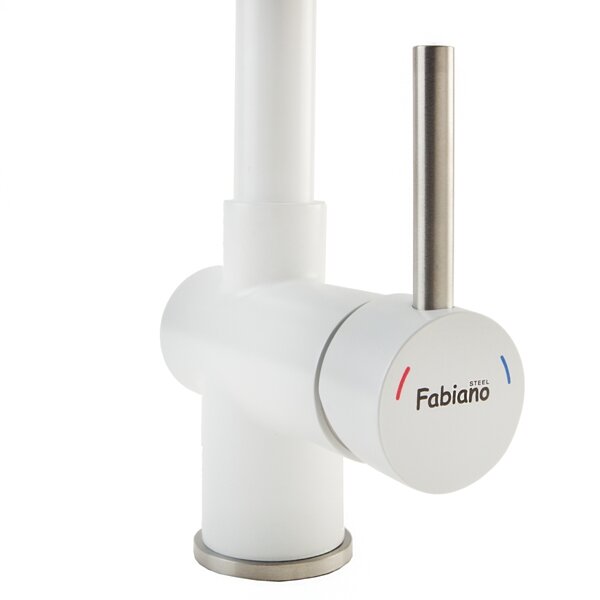 Смеситель кухонный Fabiano FKM 45 SS Alpine White 8232.401.0222