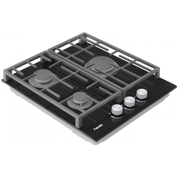 Варочная поверхность газовая Fabiano FHG 8453 VGH Black Glass 8111.406.1484