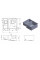 Кухонная мойка Fabiano Quadro 58 R10 R(58x44) 1,20 мм 8216.401.0075