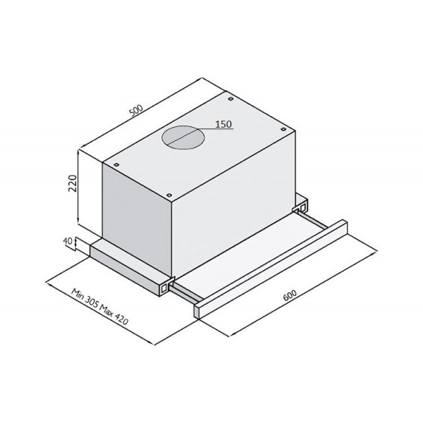 Витяжка Fabiano Smart 60 Inox 8107.504.0374